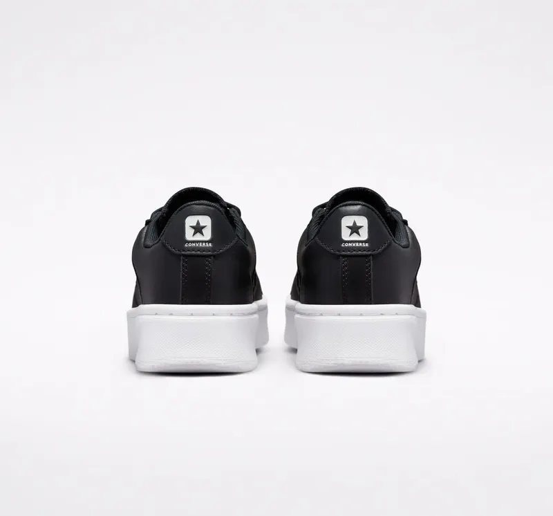 Converse Platform Pro Leather Zwart/zwart/wit