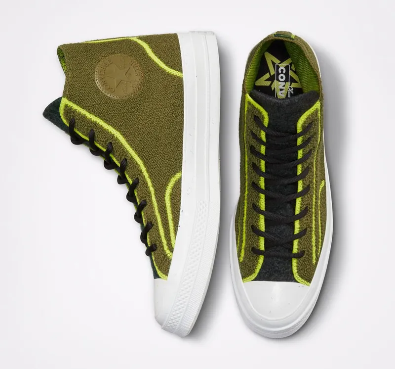 Converse Converse Renew Remix Chuck 70 Dark Moss/zwart/lime Twist