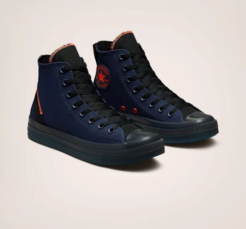 Converse Chuck Taylor All Star CX Rekbaar Canvas Midnight Navy/zwart/wild Mango