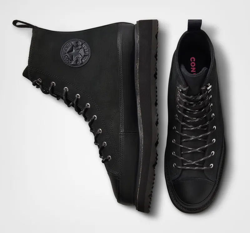 Converse Chuck Taylor Crafted Boot Zwart/zwart/prime Pink