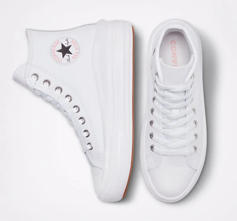 Converse Leather Chuck Taylor All Star Move Wit/wit/wit