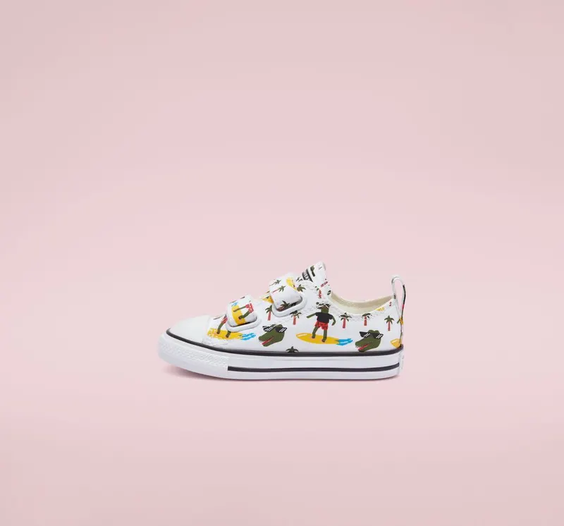 Converse Toddlers’ Croco Surf Easy-On Chuck Taylor All Star Wit/multi/zwart