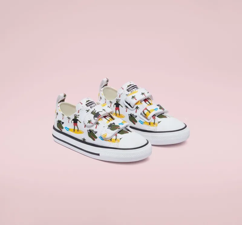 Converse Toddlers’ Croco Surf Easy-On Chuck Taylor All Star Wit/multi/zwart