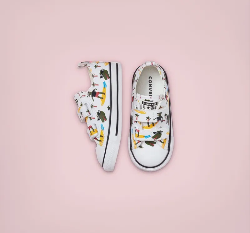 Converse Toddlers’ Croco Surf Easy-On Chuck Taylor All Star Wit/multi/zwart