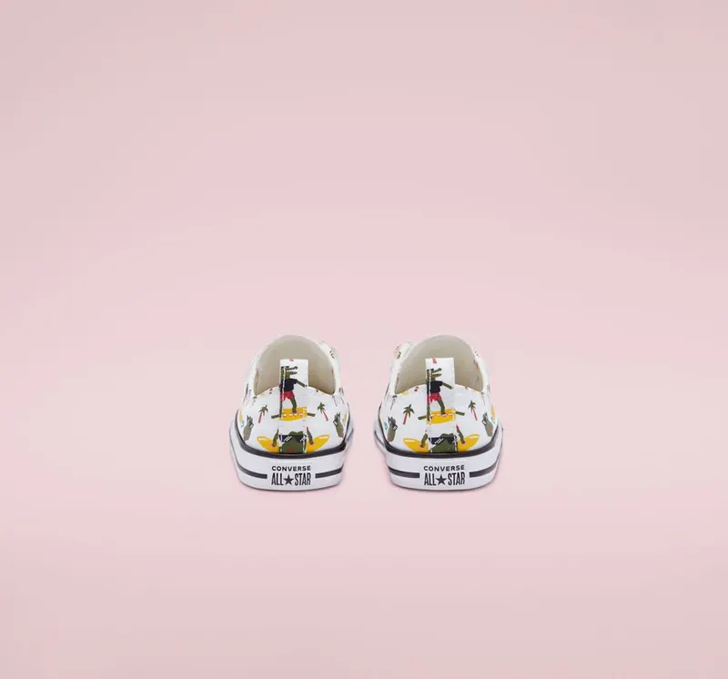 Converse Toddlers’ Croco Surf Easy-On Chuck Taylor All Star Wit/multi/zwart