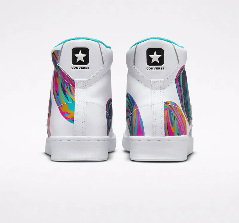 Converse Pro Leather ’90s Marbled Wit/prime Pink/groen