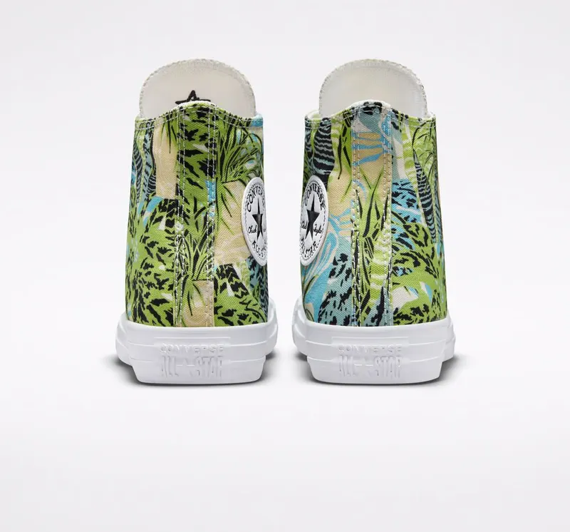 Converse Chuck Taylor All Star Tropical Florals Lime Rave/light Dew/wit