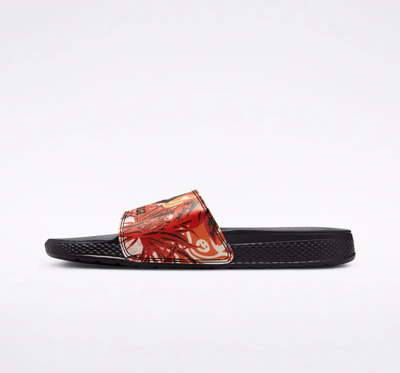 Converse All Star Slide Tropical Florals Zwart/light Curry/beyond Pink