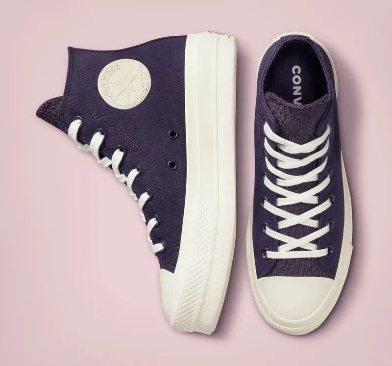 Converse Chuck Taylor All Star Lift Platform Jacquard Camo Dark Raisin/dark Raisin/egret