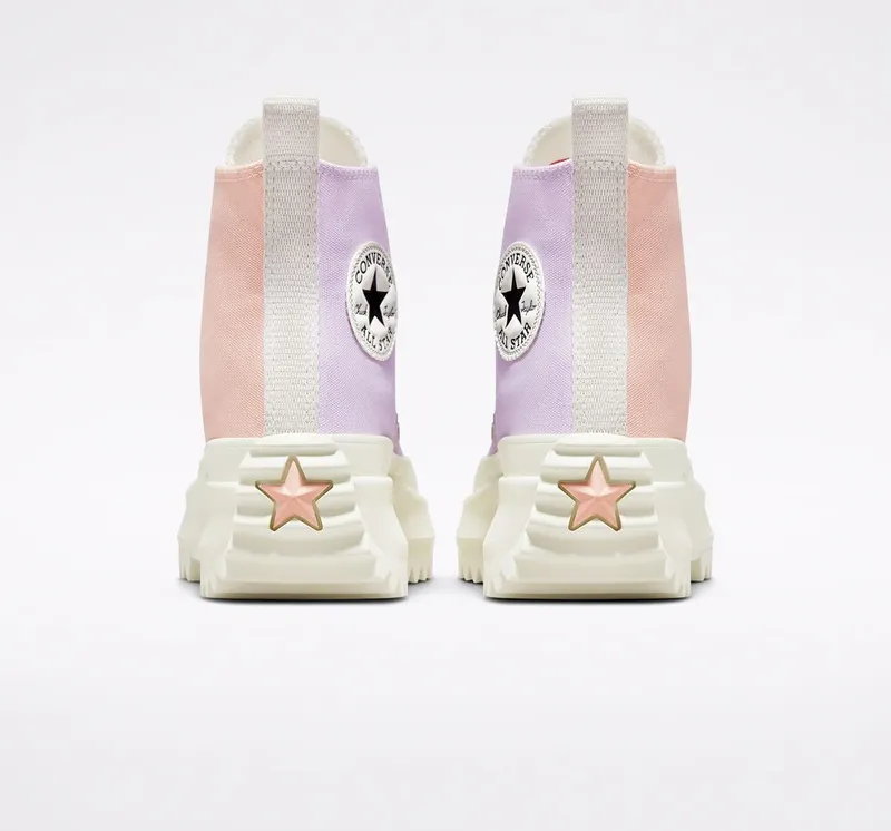 Converse Run Star Hike Platform Tri-Panel Color Block Pink Clay/pale Amethyst/egret