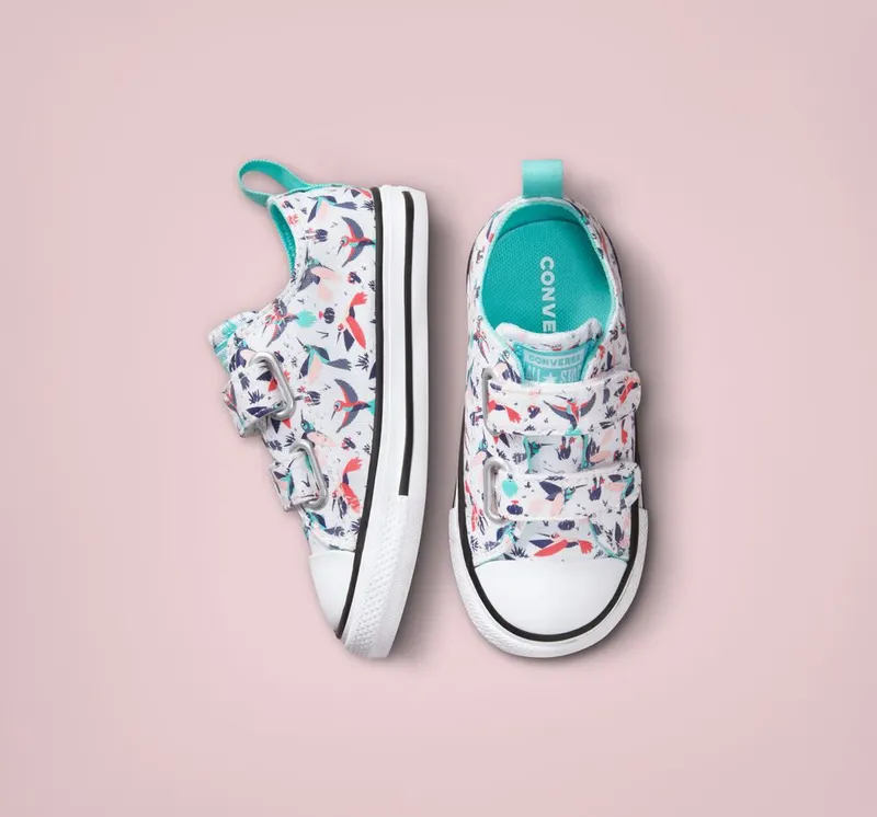 Converse Chuck Taylor All Star Easy-On Bright Hummingbirds Wit/light Aqua