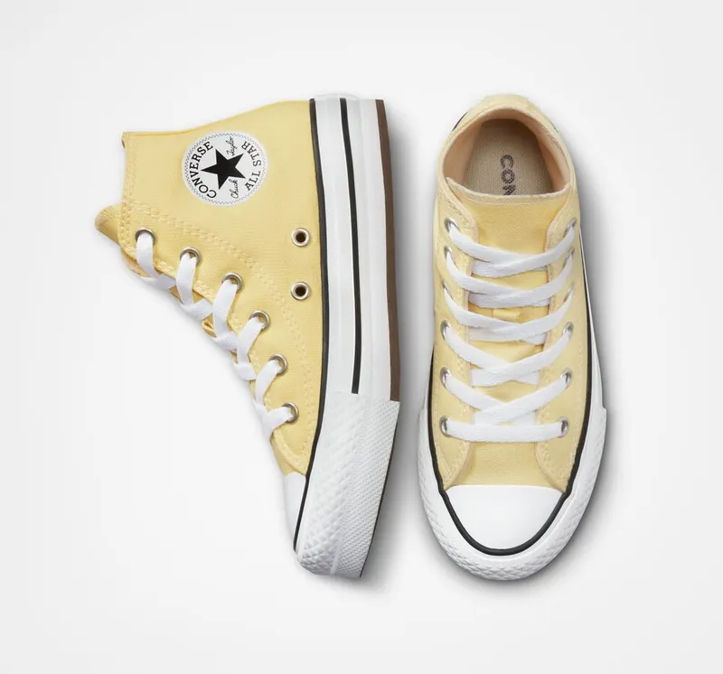 Converse Chuck Taylor All Star Lift Platform Soft Sunshine/wit/zwart