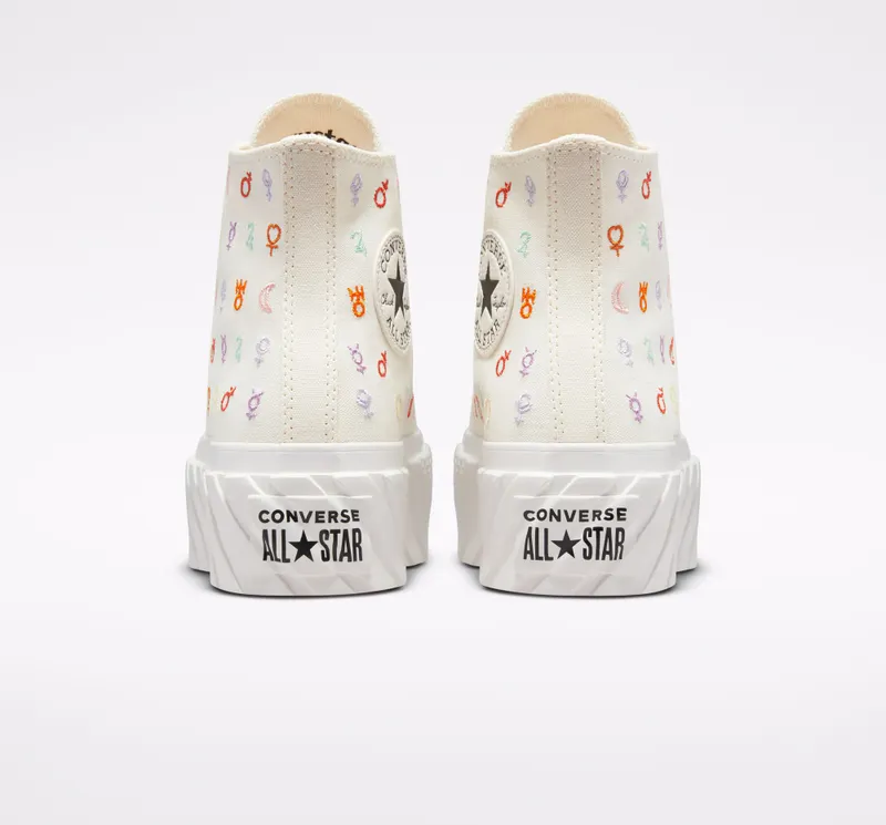 Converse Chuck Taylor All Star Lift 2X Platform Mystic Symbols Egret/vintage White