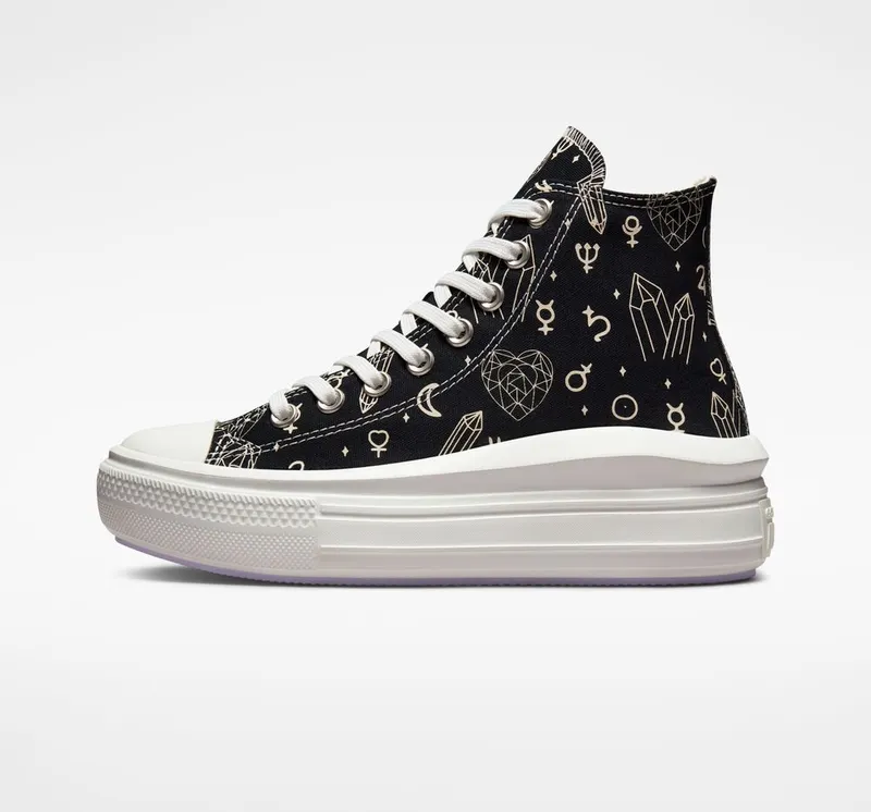 Converse Chuck Taylor All Star Move Platform Mystic Crystals Zwart/natural Ivory