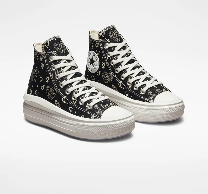 Converse Chuck Taylor All Star Move Platform Mystic Crystals Zwart/natural Ivory
