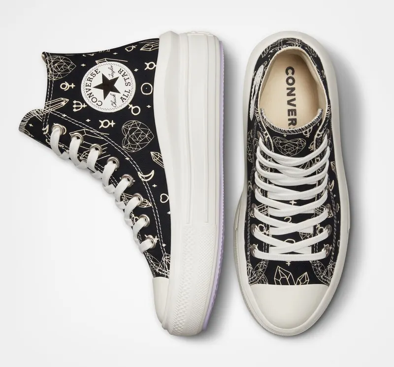 Converse Chuck Taylor All Star Move Platform Mystic Crystals Zwart/natural Ivory