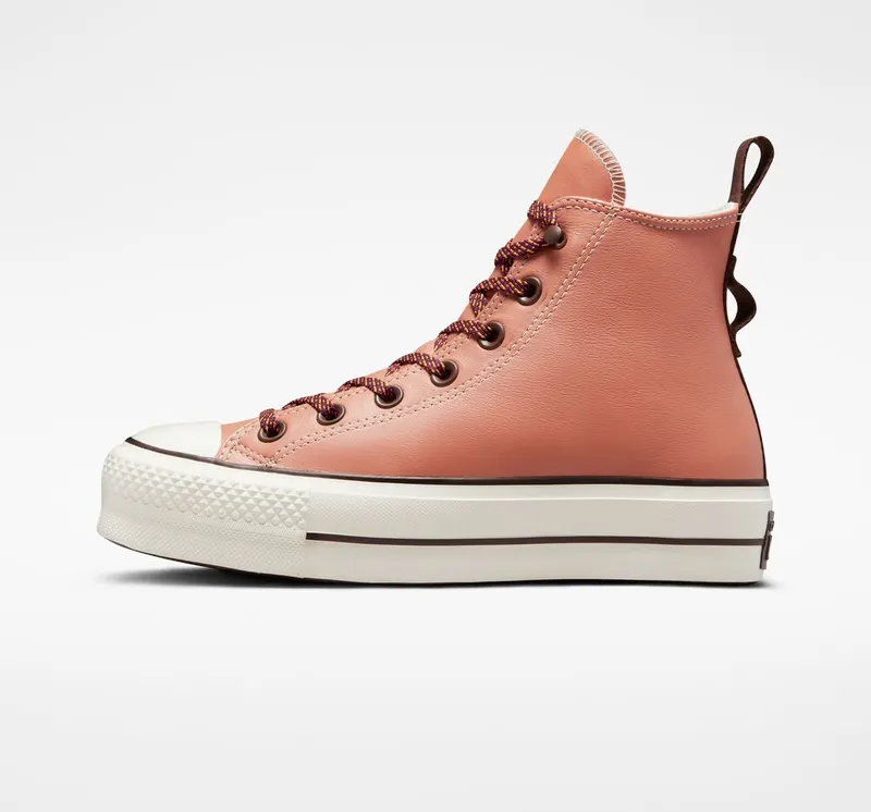 Converse Chuck Taylor All Star Lift Platform Winter Tones Terra Blush/egret/dark Root