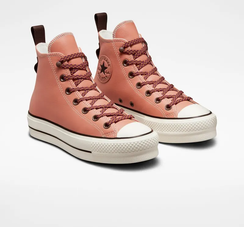 Converse Chuck Taylor All Star Lift Platform Winter Tones Terra Blush/egret/dark Root