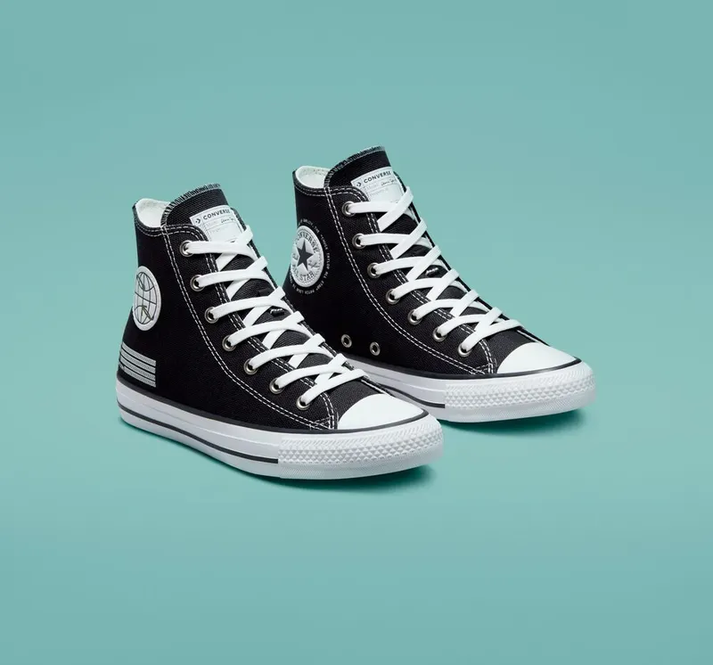 Converse Chuck Taylor All Star Global Patch Dk Smoke Grey/wit/zwart