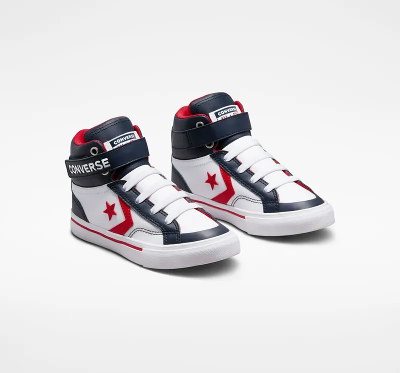 Converse Pro Blaze Strap Wit/obsidian/rood