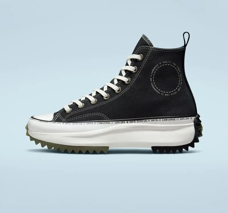 Converse Run Star Hike Platform Global Logo Dk Smoke Grey/vintage White