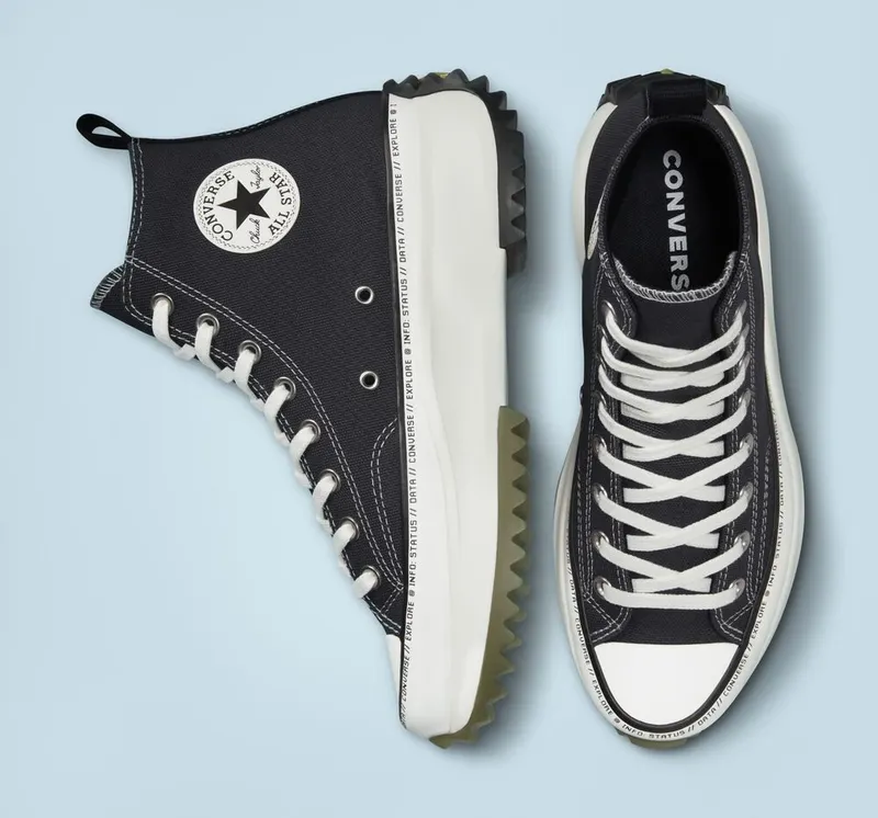 Converse Run Star Hike Platform Global Logo Dk Smoke Grey/vintage White
