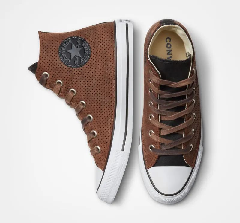Converse Chuck Taylor All Star Vintage Leather Brown Perf Leather