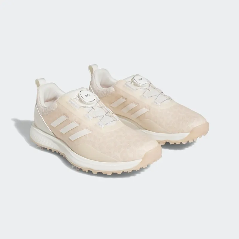 adidas S2G BOA Golfschoenen Chalk White / Chalk White / Wonder Quartz (GV9435)