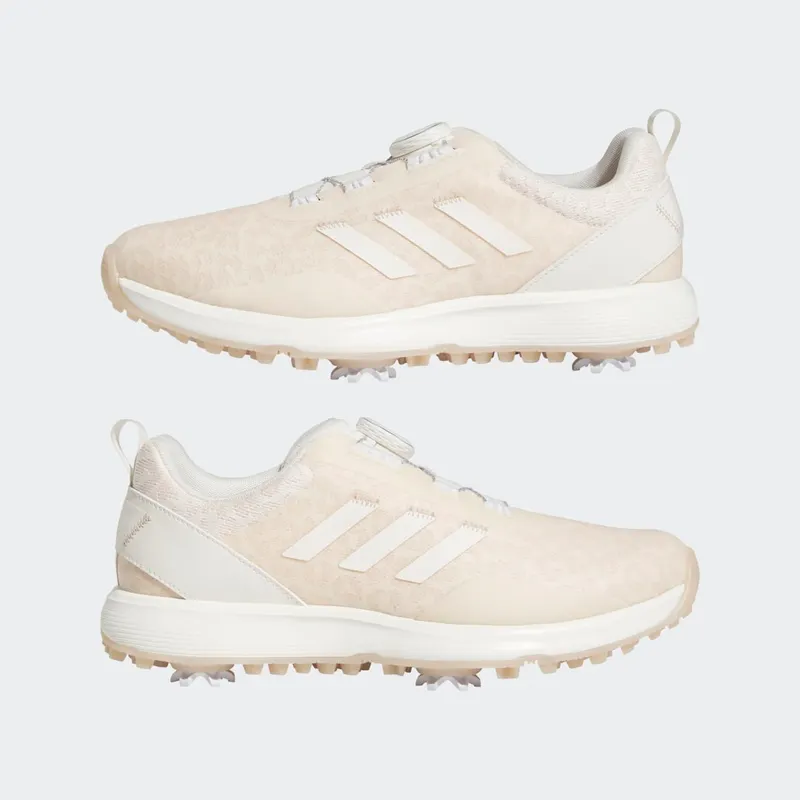 adidas S2G BOA Golfschoenen Chalk White / Chalk White / Wonder Quartz (GV9435)