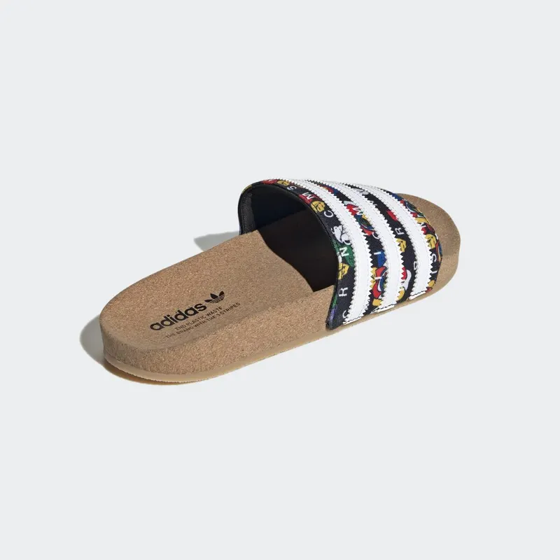 adidas Rich Mnisi adilette Badslippers Core Black / Cloud White / Multicolor (GW0564)