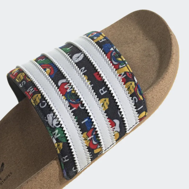adidas Rich Mnisi adilette Badslippers Core Black / Cloud White / Multicolor (GW0564)