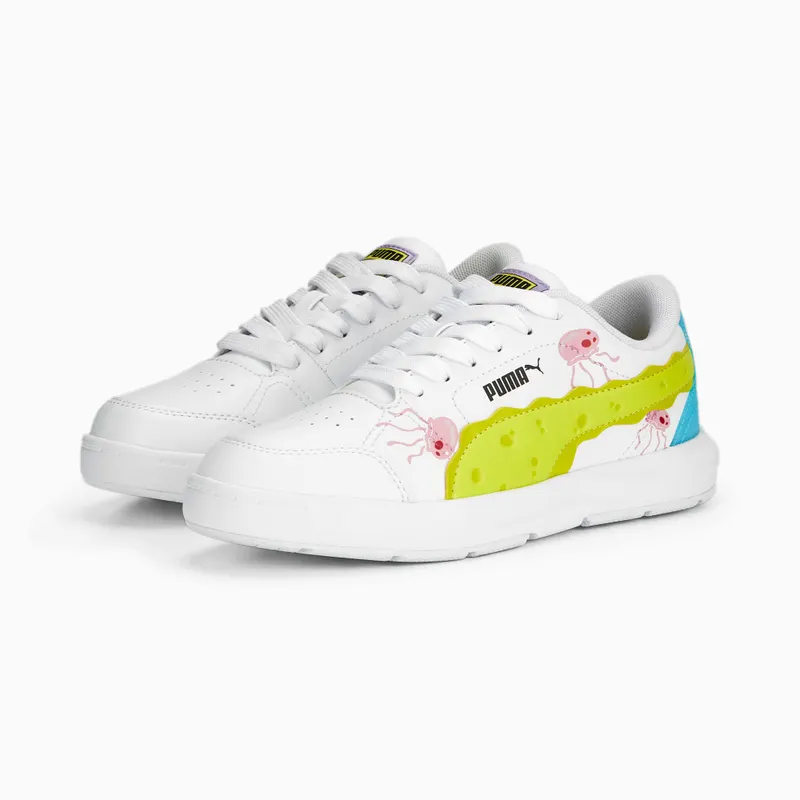 Puma x SPONGEBOB Evolve Court Wit/Blauw/Roze (390869-01)