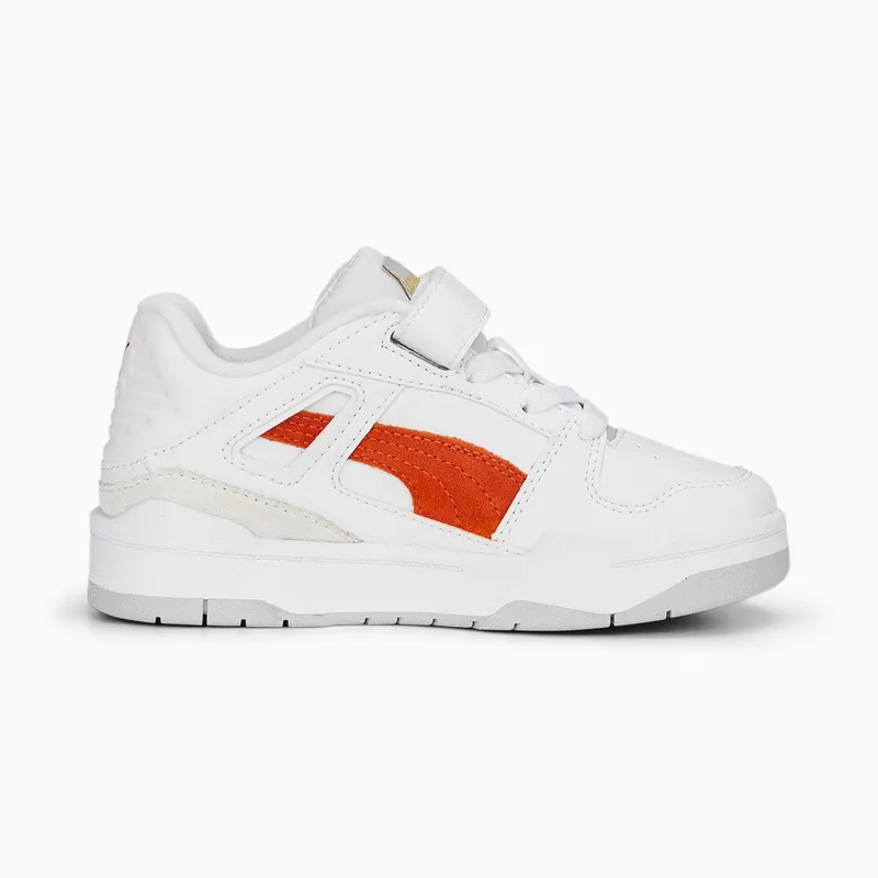 Puma Slipstream Suede FS met alternatieve sluiting Wit/Grijs/Rood (388684-06)
