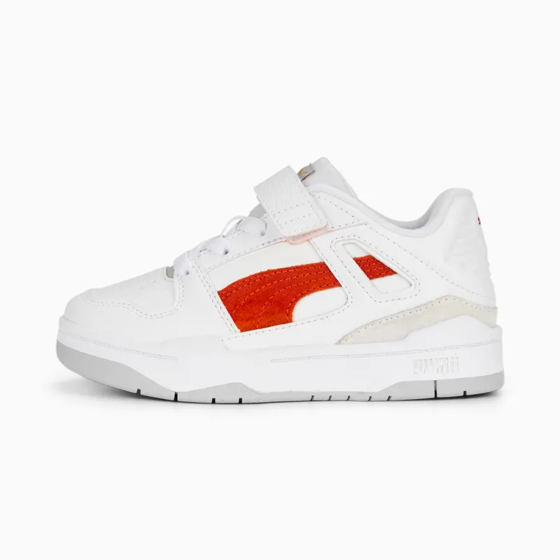 Puma Slipstream Suede FS met alternatieve sluiting Wit/Grijs/Rood (388684-06)
