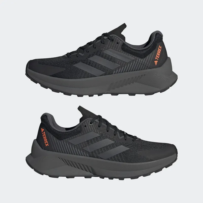 adidas TERREX Soulstride Flow Trail Running Core Black / Grey Six / Impact Orange (GX1822)