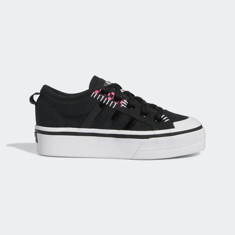 adidas Nizza Platform Core Black / Cloud White / Solar Pink (GX8365)
