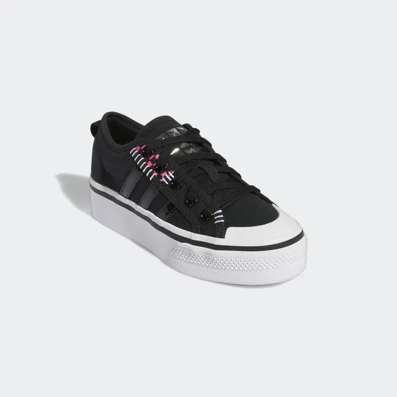 adidas Nizza Platform Core Black / Cloud White / Solar Pink (GX8365)