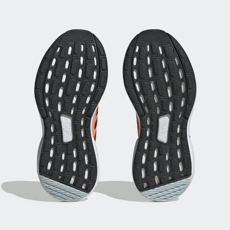 adidas RapidaSport Bounce Marimekko Running met Elastische Veters en Klittenband Cloud White / Core Black / Semi Coral (H06362)