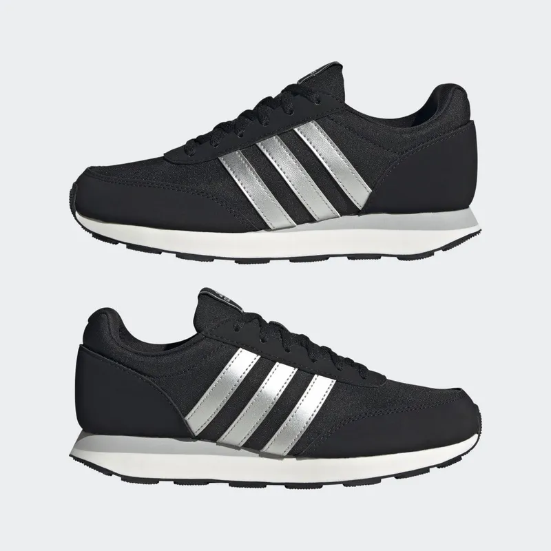 adidas Run 60s 3.0 Lifestyle Hardloopschoenen Core Black / Silver Metallic / Core White (HP2249)