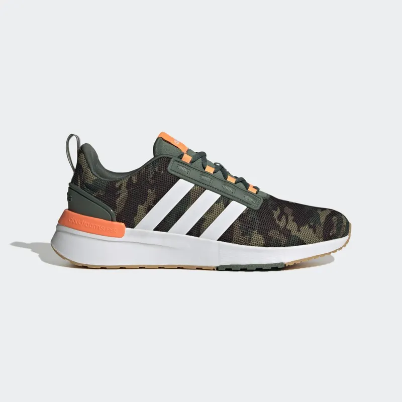 adidas Racer TR21 Cloudfoam Lifestyle Running Green Oxide / Cloud White / Screaming Orange (HP2720)