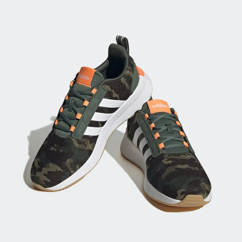 adidas Racer TR21 Cloudfoam Lifestyle Running Green Oxide / Cloud White / Screaming Orange (HP2720)