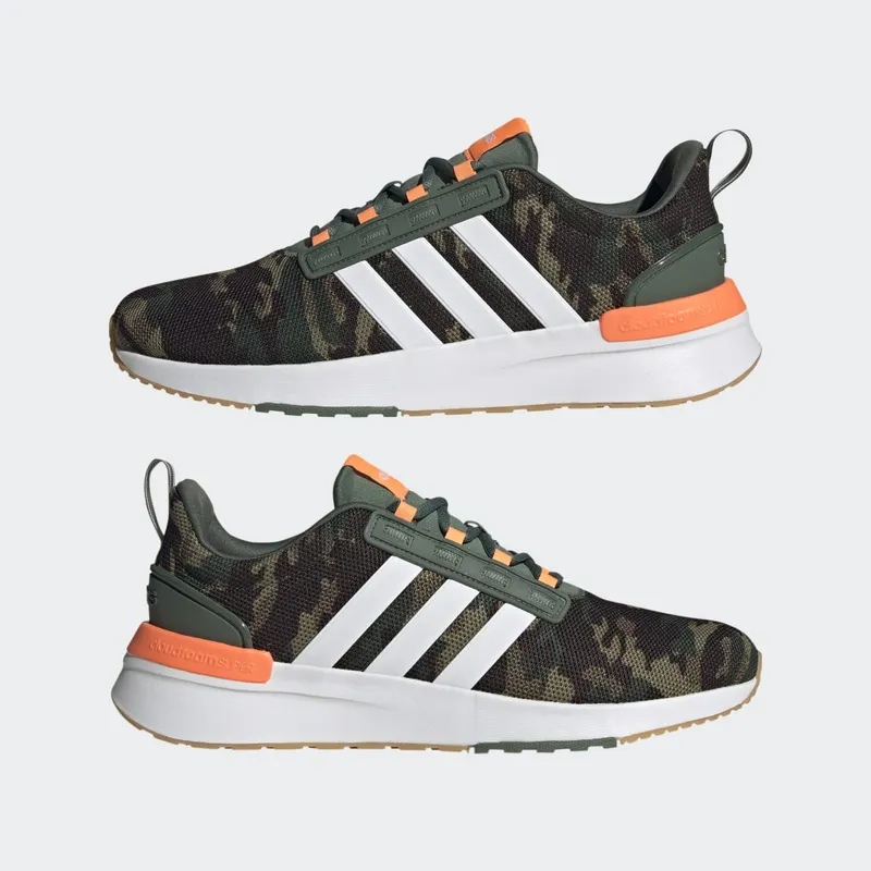 adidas Racer TR21 Cloudfoam Lifestyle Running Green Oxide / Cloud White / Screaming Orange (HP2720)