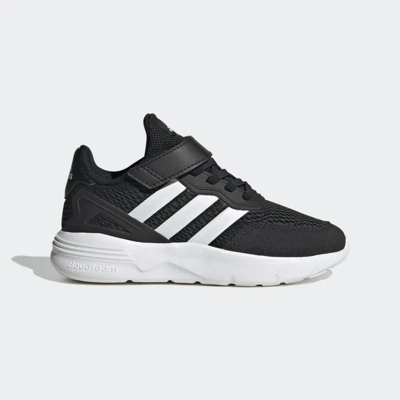 adidas Nebzed met Elastische Veters en Klittenband Core Black / Cloud White / Cloud White (HP3114)