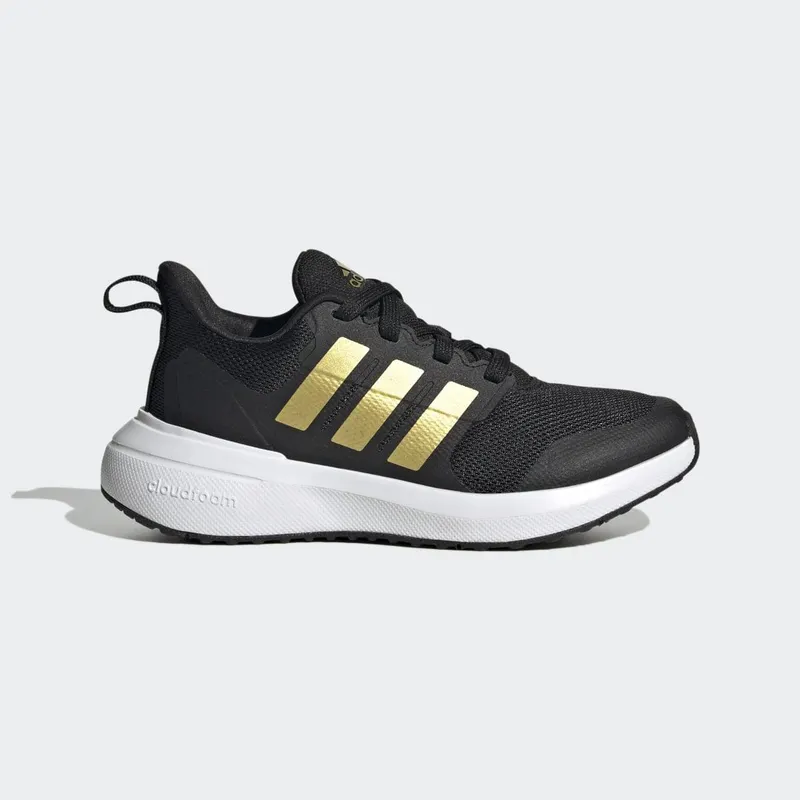 adidas FortaRun 2.0 Cloudfoam Veterschoenen Core Black / Gold Metallic / Cloud White (HP5432)