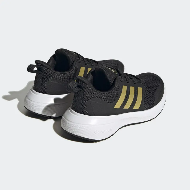 adidas FortaRun 2.0 Cloudfoam Veterschoenen Core Black / Gold Metallic / Cloud White (HP5432)