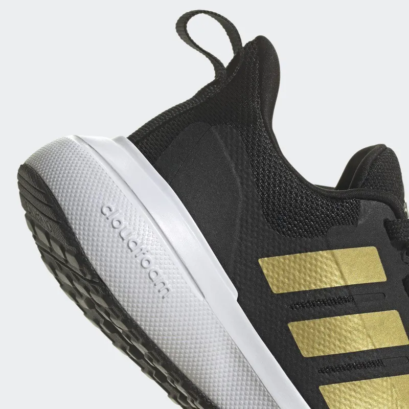 adidas FortaRun 2.0 Cloudfoam Veterschoenen Core Black / Gold Metallic / Cloud White (HP5432)