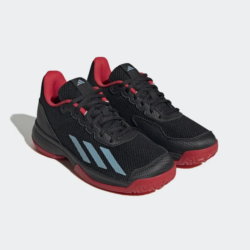 adidas Courtflash Tennis Core Black / Preloved Blue / Better Scarlet (HP9717)