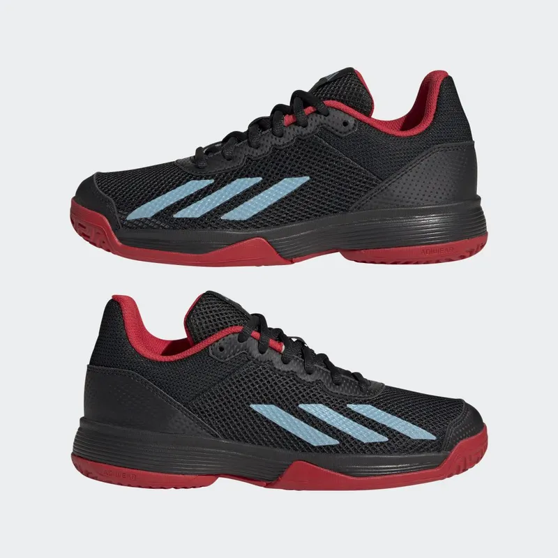 adidas Courtflash Tennis Core Black / Preloved Blue / Better Scarlet (HP9717)