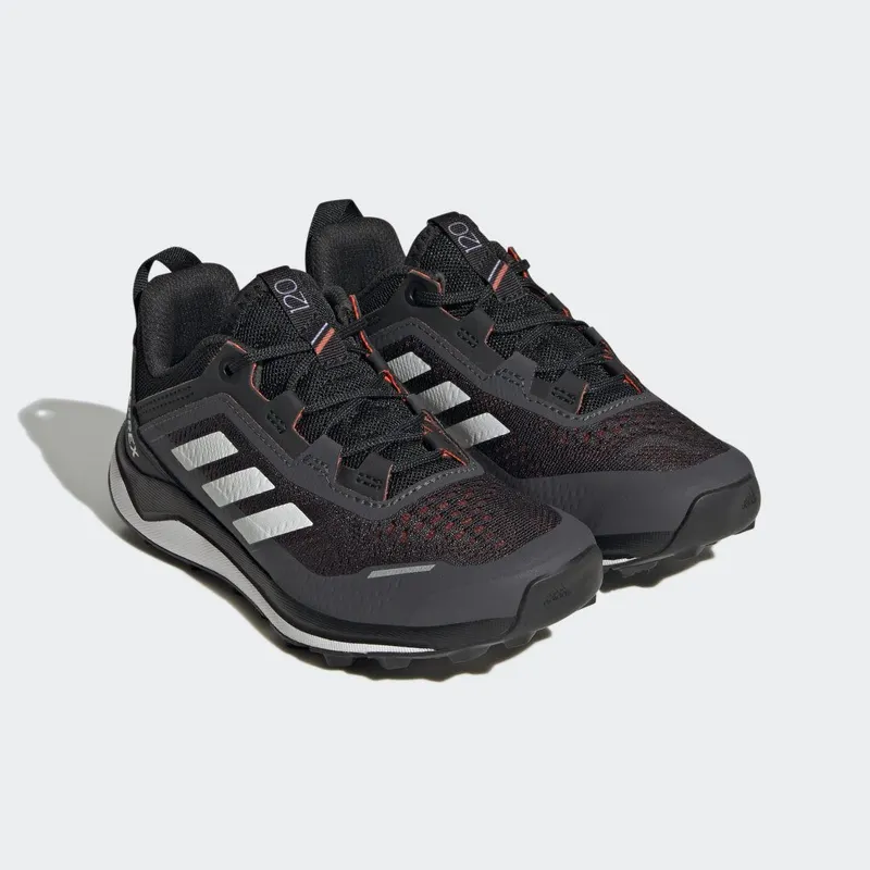 adidas Terrex Agravic Flow Trail Running Core Black / Crystal White / Solar Red (HQ3502)