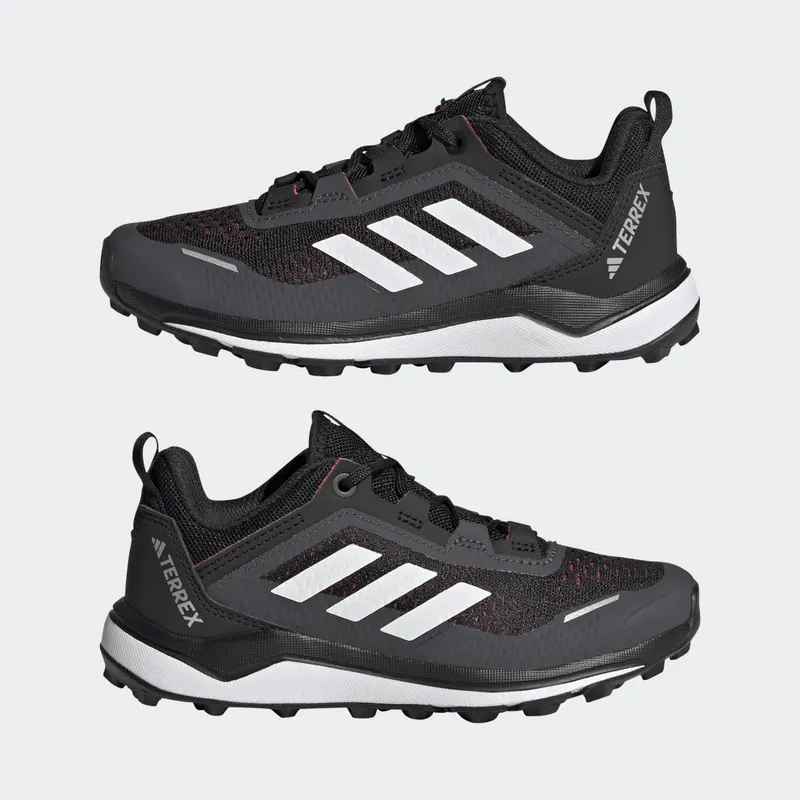 adidas Terrex Agravic Flow Trail Running Core Black / Crystal White / Solar Red (HQ3502)